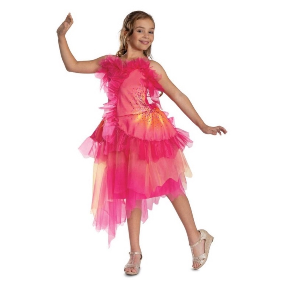 New Wicked Glinda Oz Dust Costume Medium 7-8